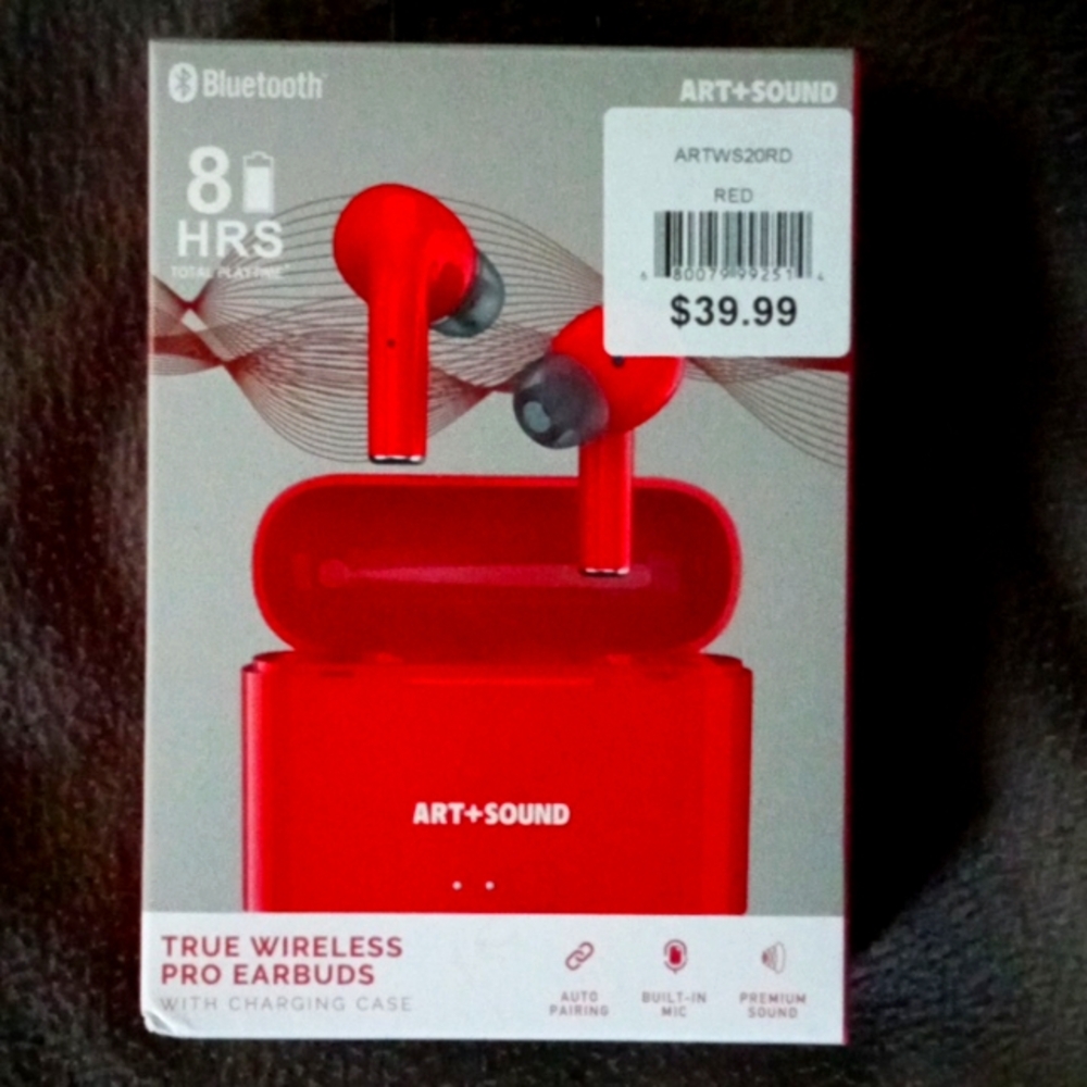 Art+Sound Bluetooth Earbuds NIB